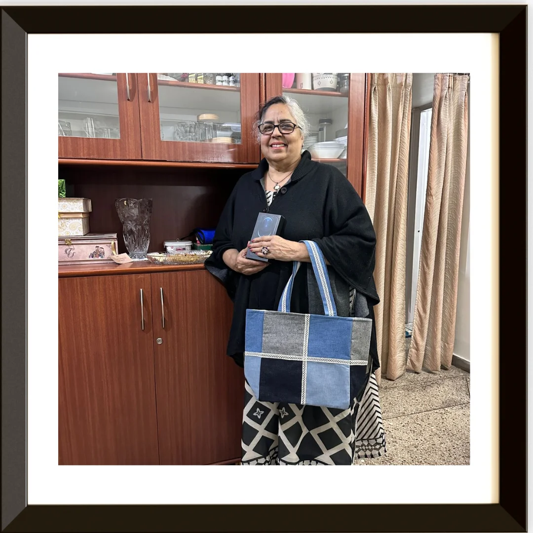 Inside Out Denim Tote