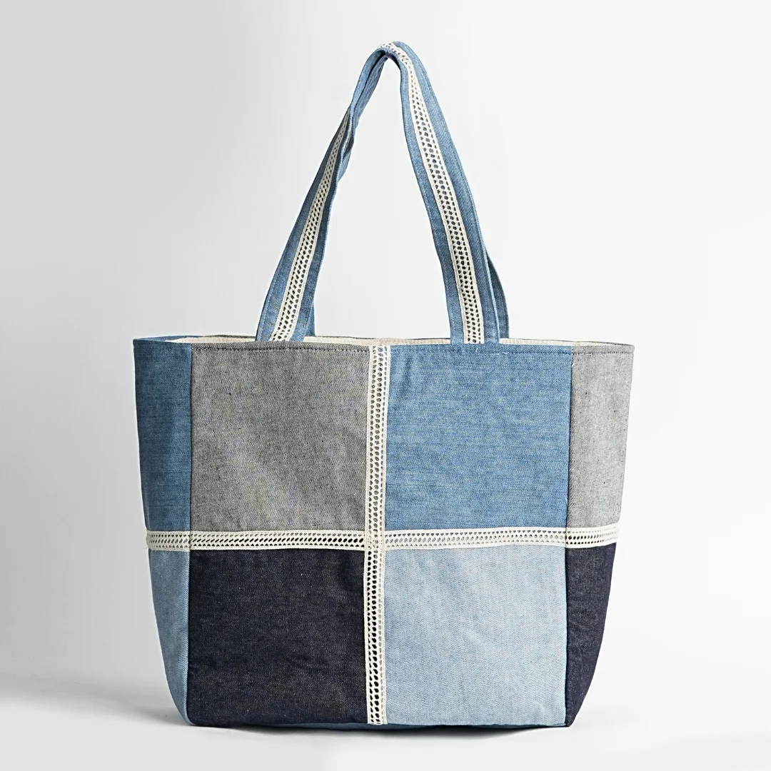 Inside Out Denim Tote